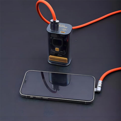 180° Rotating iPhone Charger?Compatible with iPhone Data Cable? Fast Charging, Heavy Duty Unbreakable Silicone?Compatible iPhone 14/13/12/11 Pro/1...